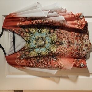 Embellished Top w/attached Tank